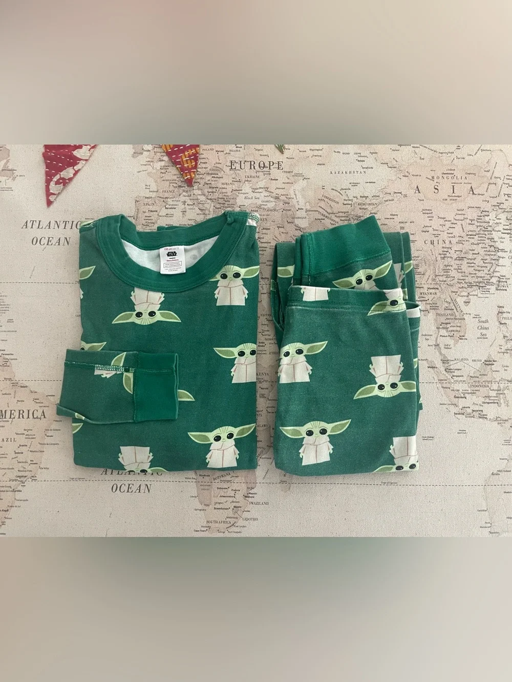 Hanna Andersson Baby Yoda Star Wars Pajamas Unisex Size 12